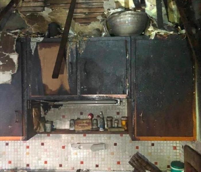 kitchen burned after fire