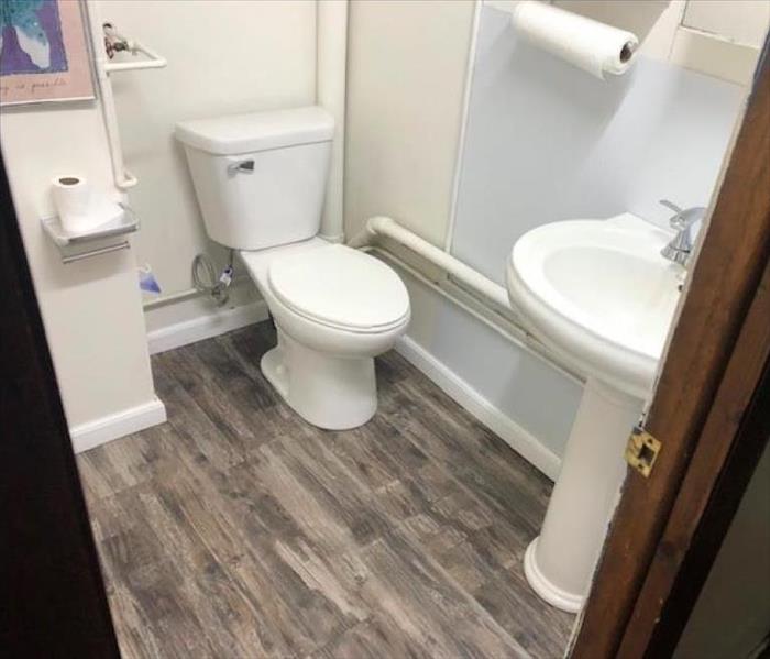 bathroom remodeled after flood
