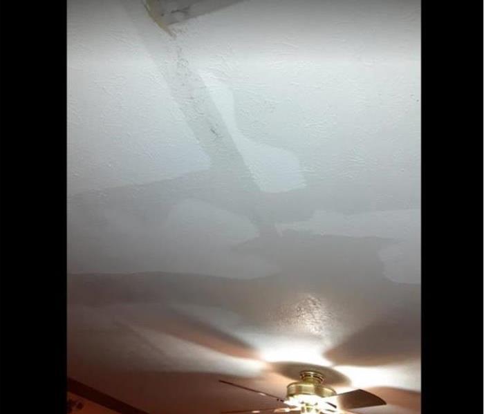 water stains on white ceiling